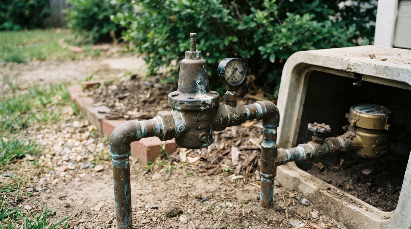 Pressure reducing valve fitted on a supply pipe